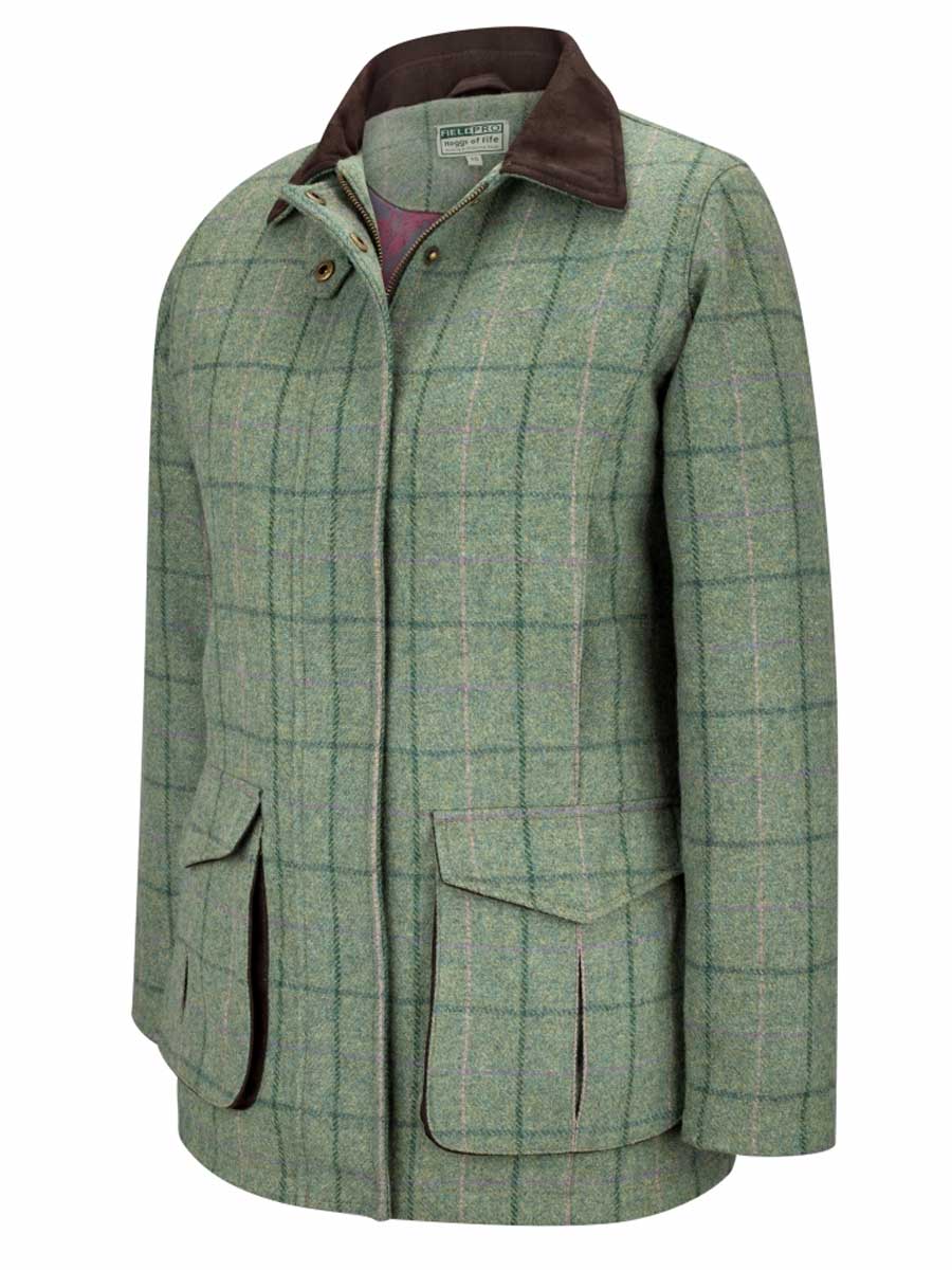 HOGGS OF FIFE Roslin Technical Tweed Field Coat - Women's - Spring Bracken