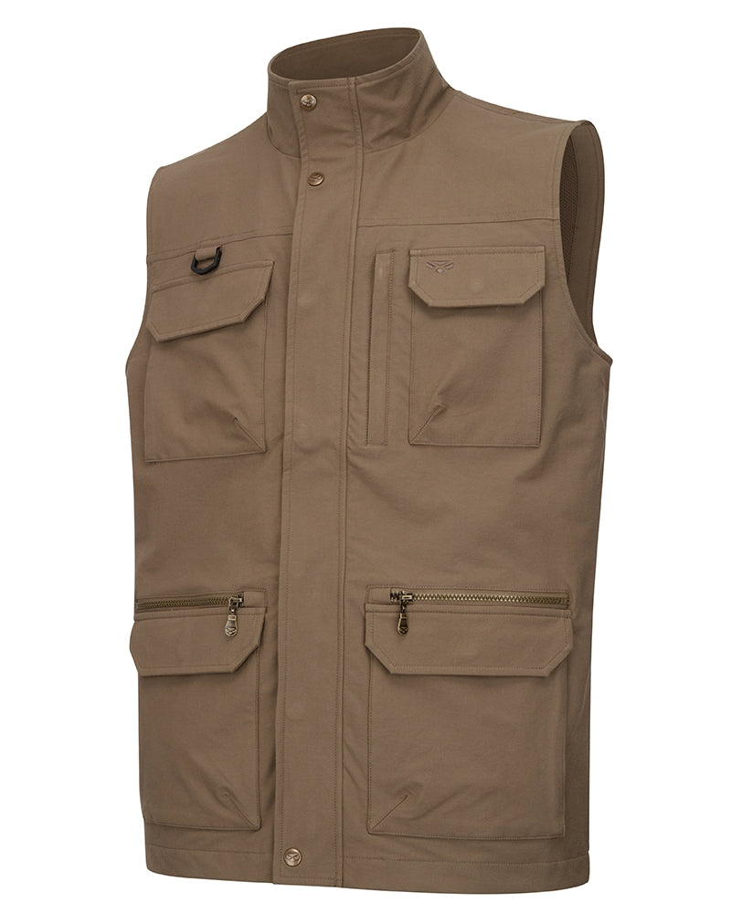 HOGGS OF FIFE Rothesay Utility Gilet - Mens - Khaki