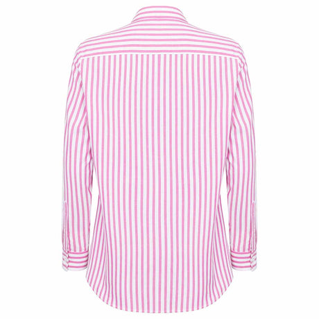 HOGGS OF FIFE Sophia Oversized Stripe Shirt - Womens - Pink