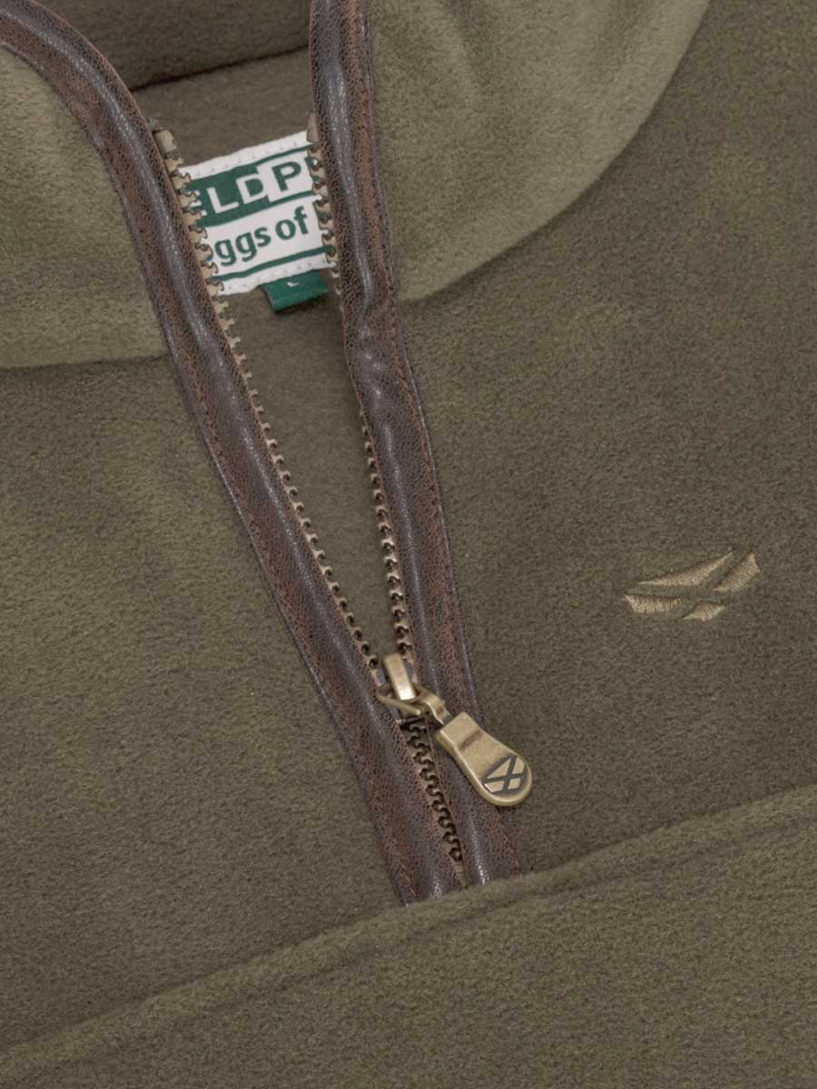 HOGGS OF FIFE Stenton 1/4 Zip Fleece - Mens - Lovat Green