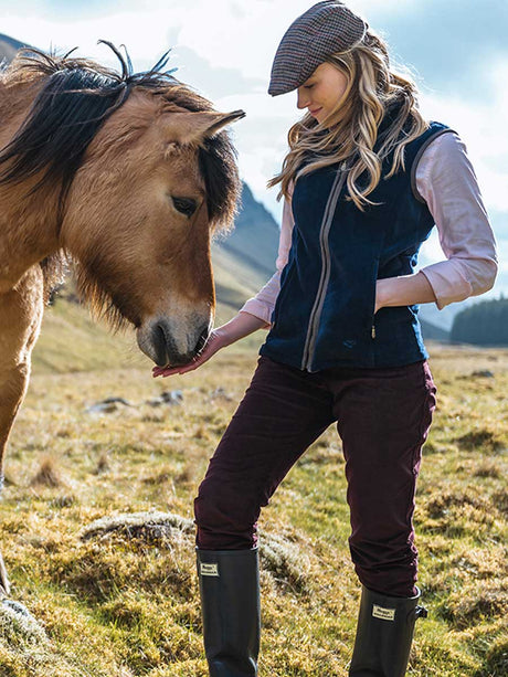 HOGGS OF FIFE Stenton Technical Fleece Gilet - Ladies - Midnight Navy