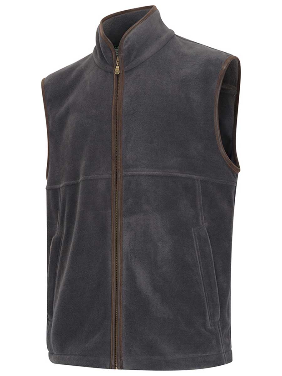 HOGGS OF FIFE Stenton Technical Fleece Gilet - Mens - Charcoal