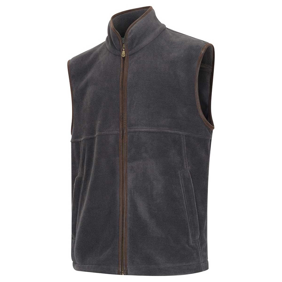 HOGGS OF FIFE Stenton Technical Fleece Gilet - Mens - Charcoal