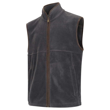 HOGGS OF FIFE Stenton Technical Fleece Gilet - Mens - Charcoal