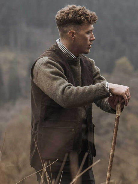 HOGGS OF FIFE Struther Shooting Vest - Mens - Dark Green