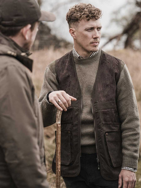 HOGGS OF FIFE Struther Shooting Vest - Mens - Dark Green