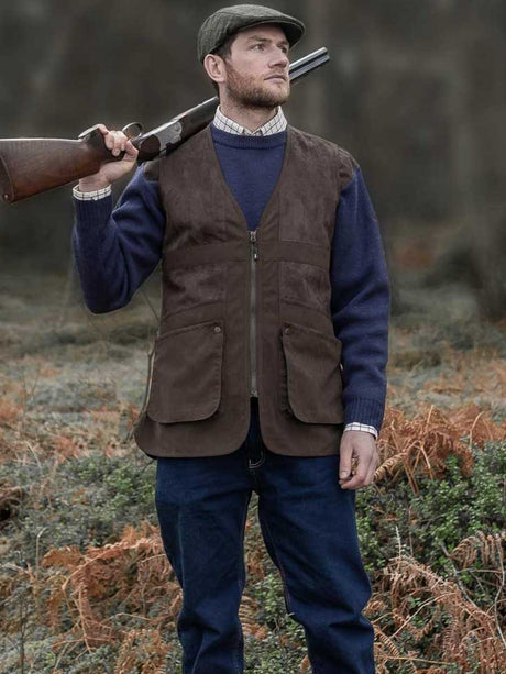 HOGGS OF FIFE Struther Shooting Vest - Mens - Dark Green