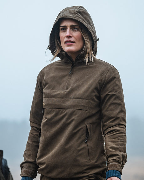 HOGGS OF FIFE Struther Smock Field Jacket - Womens - Sage