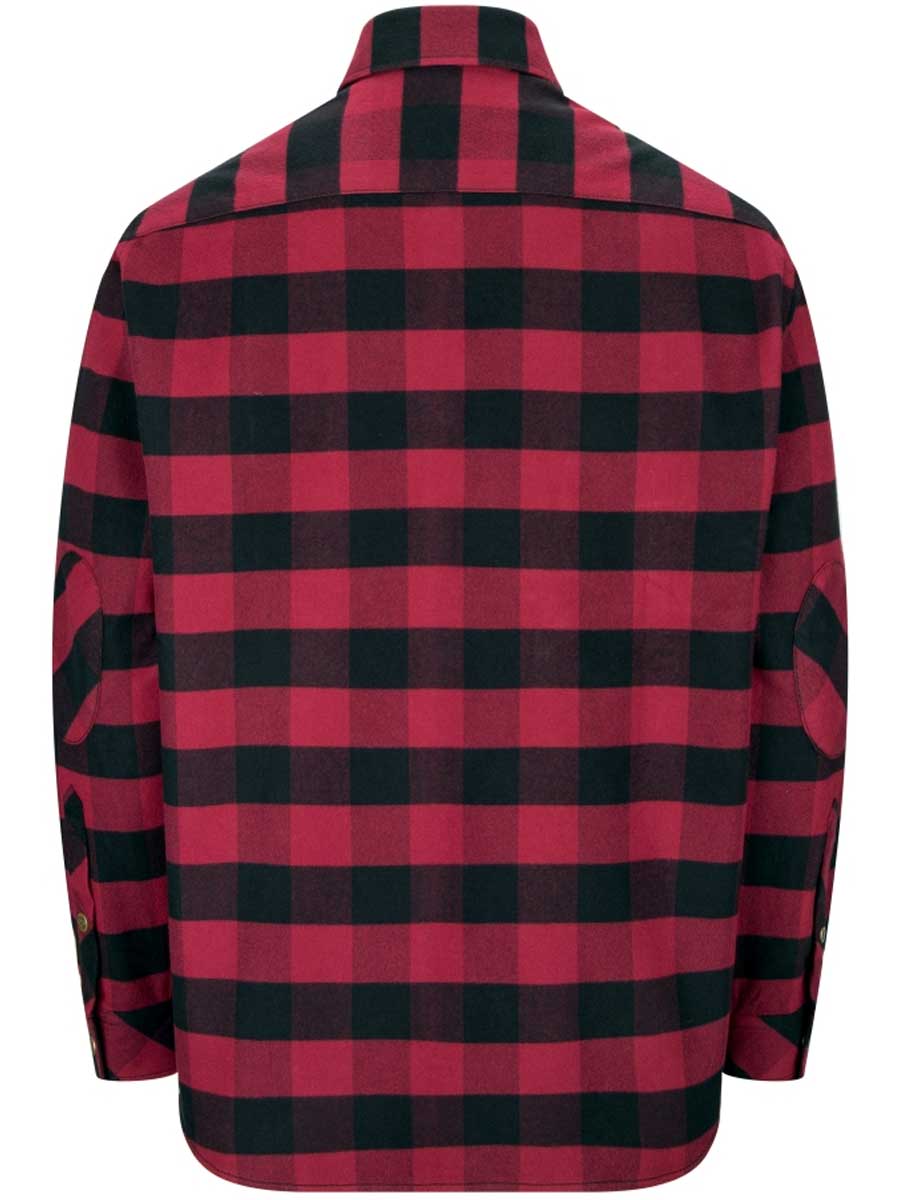 HOGGS OF FIFE Tentsmuir Flannel Shirt - Mens - Red & Black Check