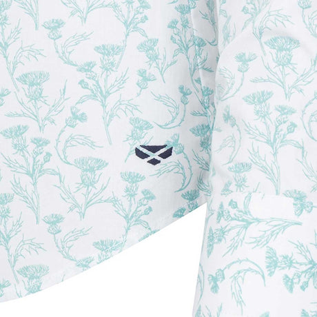 HOGGS OF FIFE Thistle Print Shirt - Womens - Blue