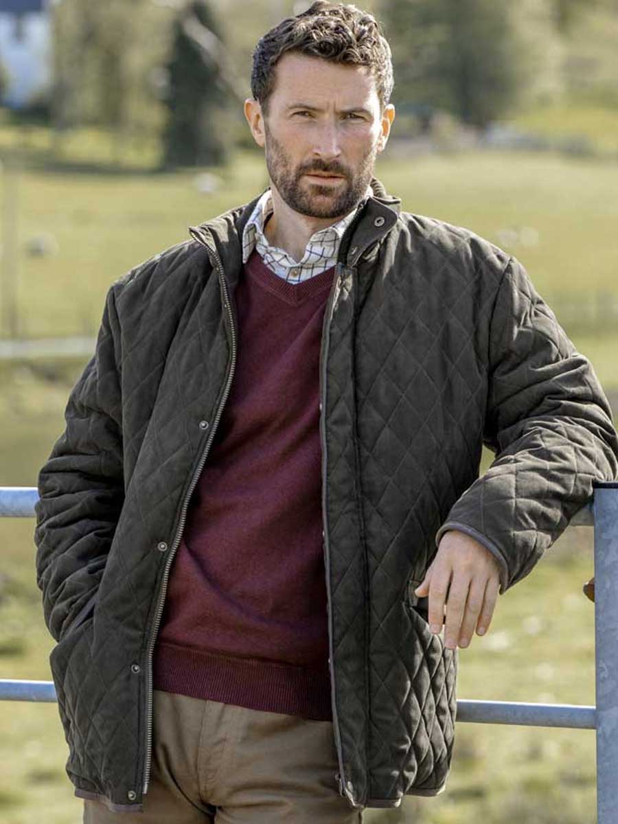 HOGGS OF FIFE Thornhill Quilted Jacket - Men's - Loden