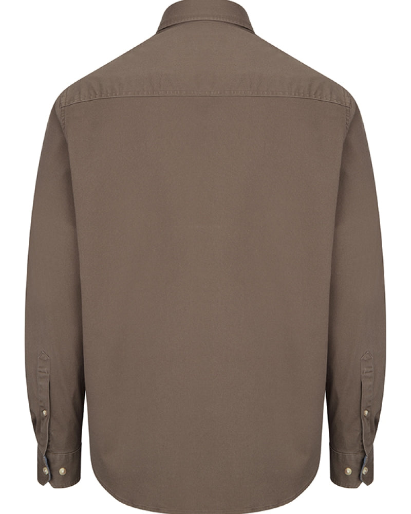 HOGGS OF FIFE Thornton Twill Shirt - Mens - Khaki