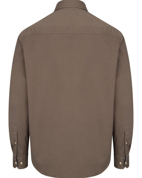 HOGGS OF FIFE Thornton Twill Shirt - Mens - Khaki