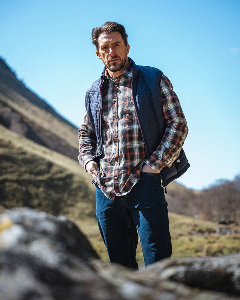 HOGGS OF FIFE Tiree Herringbone Check Shirt – Men's