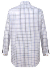 Load image into Gallery viewer, HOGGS OF FIFE Viscount Premier Tattersall Shirt - Mens - White &amp; Navy Check
