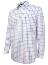 Load image into Gallery viewer, HOGGS OF FIFE Viscount Premier Tattersall Shirt - Mens - White &amp; Navy Check
