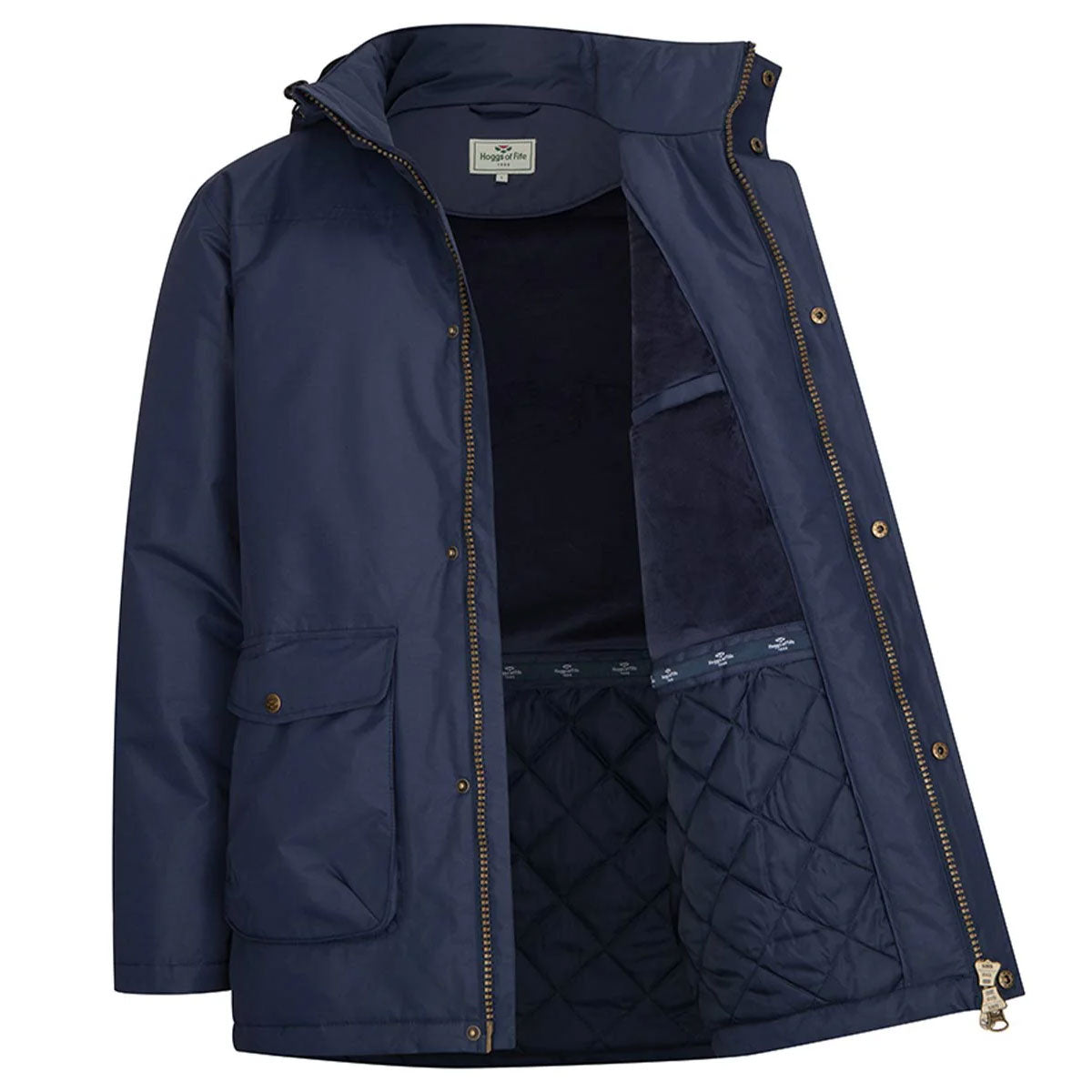 HOGGS OF FIFE Walker Waterproof Long Coat - Mens - Ink Navy