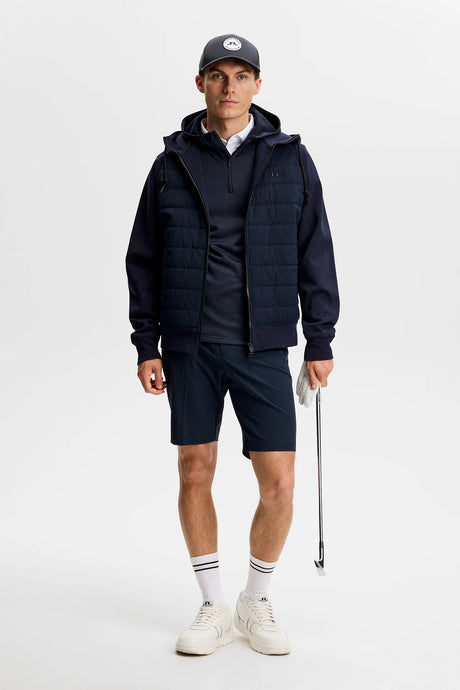 J.LINDEBERG Aerial Quarter Zip Golf Hoodie – Men’s – JL Navy