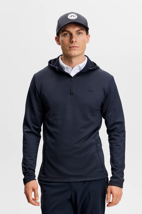 J.LINDEBERG Aerial Quarter Zip Golf Hoodie – Men’s – JL Navy