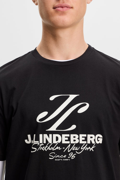 J.LINDEBERG Alpha Graphic T-Shirt - Men's - Black