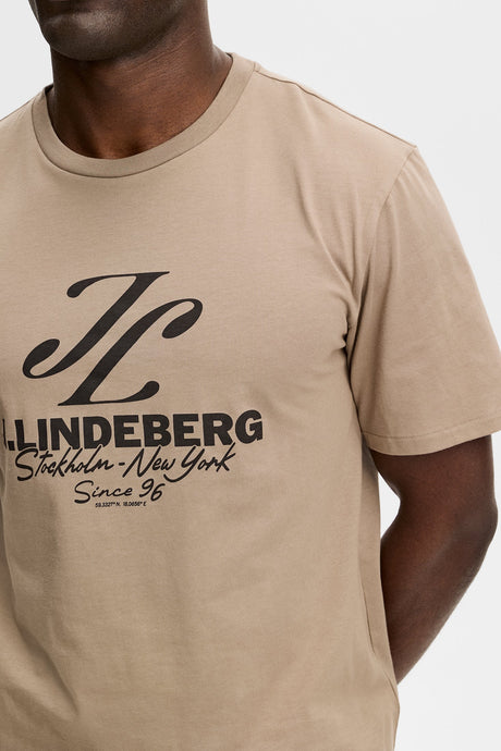 J.LINDEBERG Alpha Graphic T-Shirt - Men's - Brindle