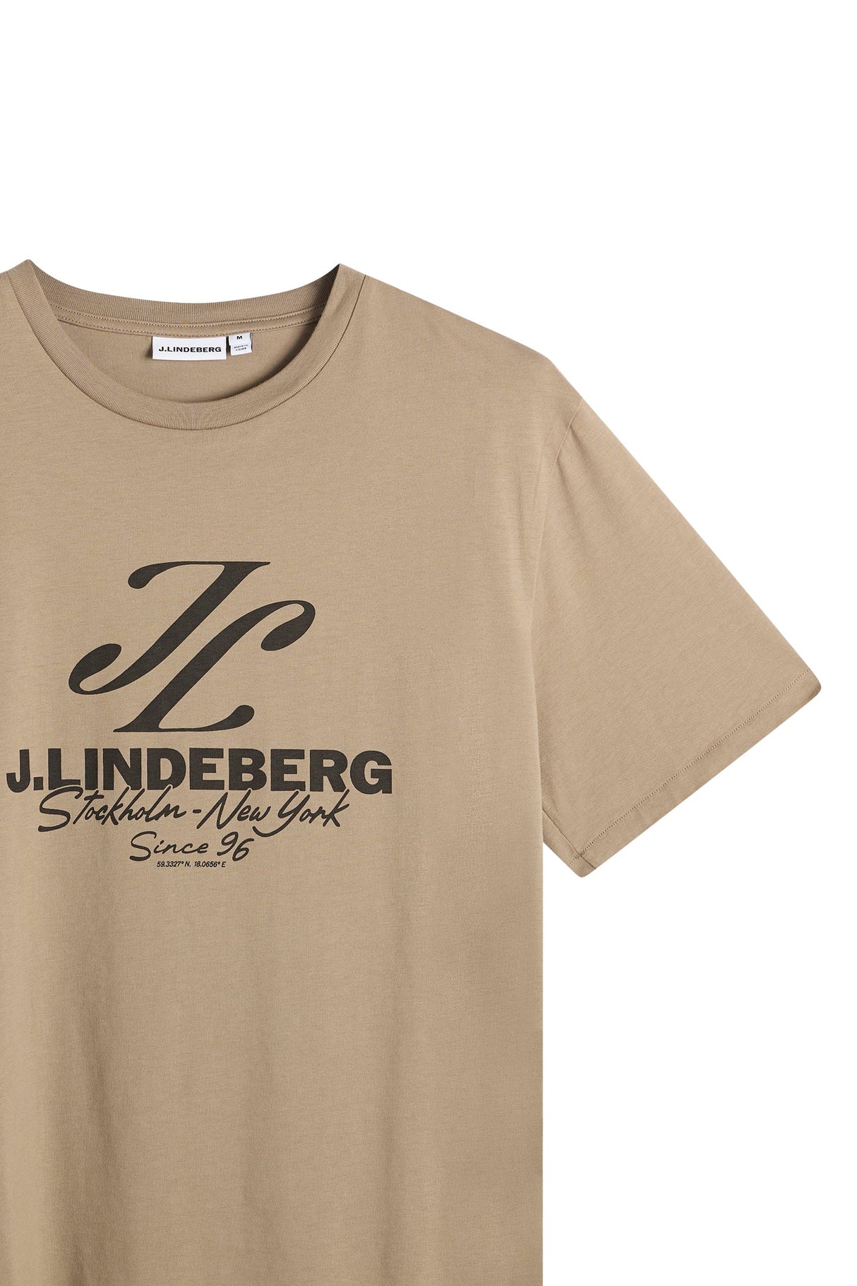 J.LINDEBERG Alpha Graphic T-Shirt - Men's - Brindle