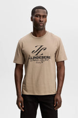J.LINDEBERG Alpha Graphic T-Shirt - Men's - Brindle