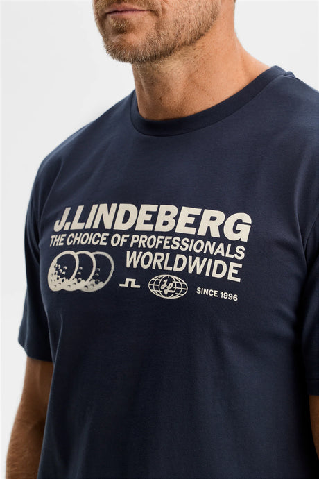 J.LINDEBERG Alpha Graphic T-Shirt - Men's - JL Navy
