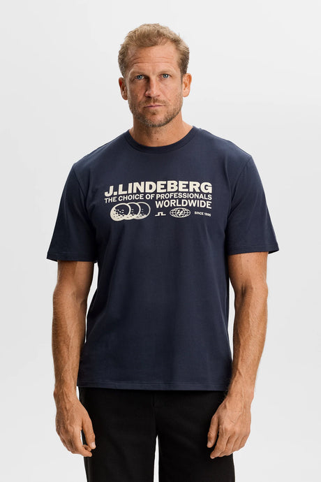 J.LINDEBERG Alpha Graphic T-Shirt - Men's - JL Navy