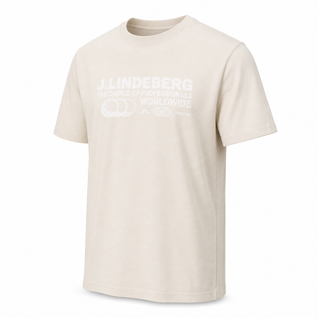 J.LINDEBERG Alpha Graphic T-Shirt - Men's - Moonbeam