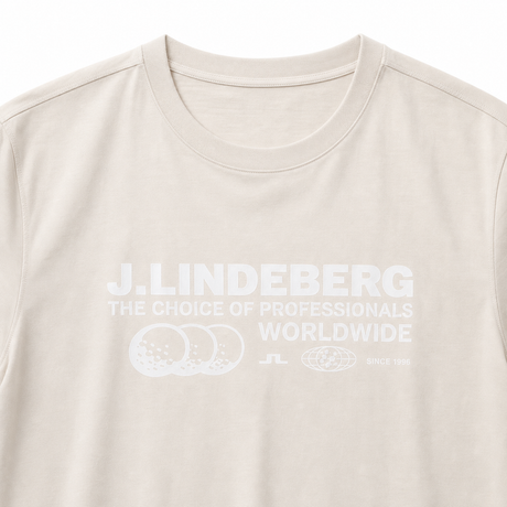 J.LINDEBERG Alpha Graphic T-Shirt - Men's - Moonbeam