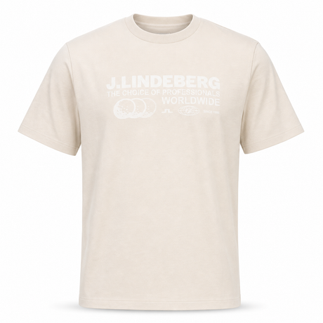 J.LINDEBERG Alpha Graphic T-Shirt - Men's - Moonbeam