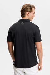 J.LINDEBERG Bridge Polo Shirt – Men’s Regular Fit – Black