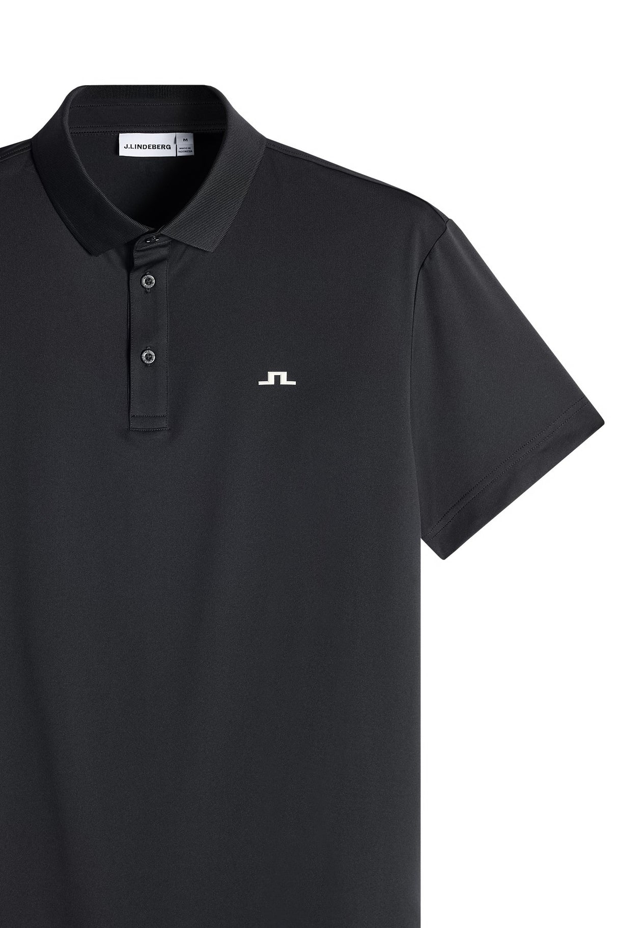 J.LINDEBERG Bridge Polo Shirt – Men’s Regular Fit – Black