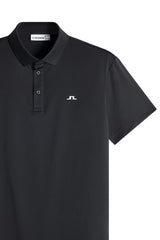 J.LINDEBERG Bridge Polo Shirt – Men’s Regular Fit – Black