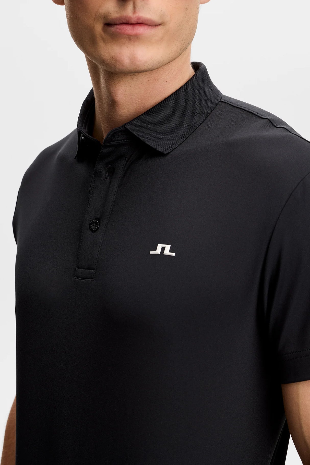 J.LINDEBERG Bridge Polo Shirt – Men’s Regular Fit – Black
