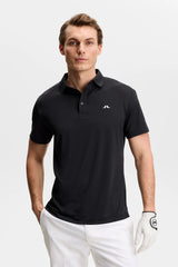 J.LINDEBERG Bridge Polo Shirt – Men’s Regular Fit – Black