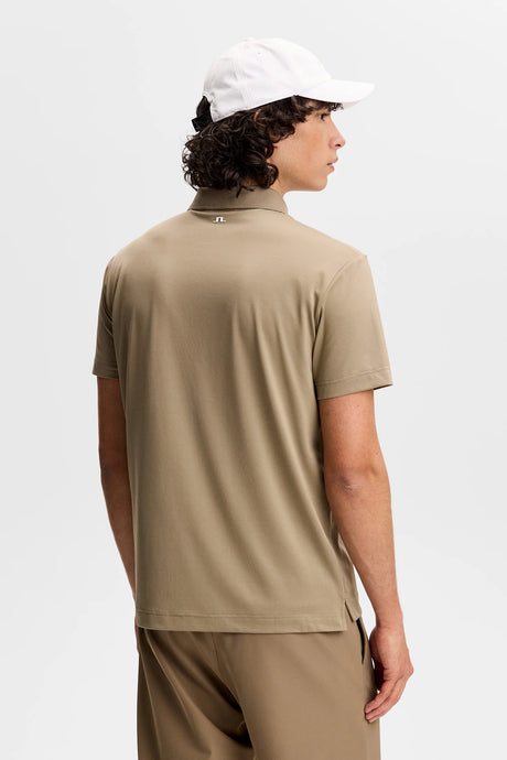 J.LINDEBERG Bridge Polo Shirt – Men’s Regular Fit – Brindle