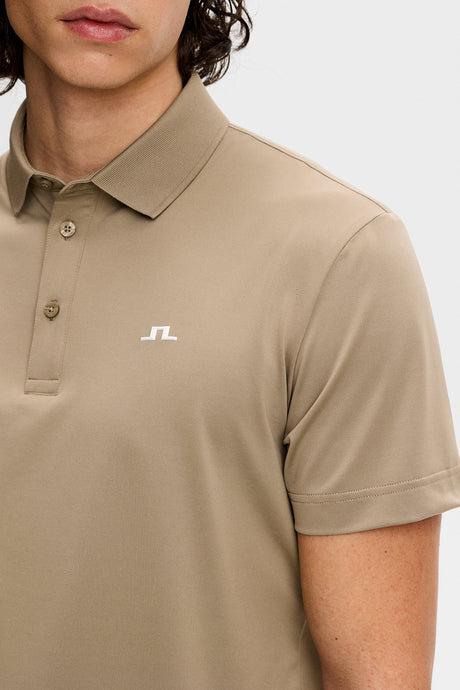 J.LINDEBERG Bridge Polo Shirt – Men’s Regular Fit – Brindle
