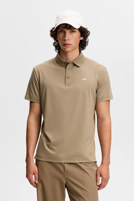 J.LINDEBERG Bridge Polo Shirt – Men’s Regular Fit – Brindle
