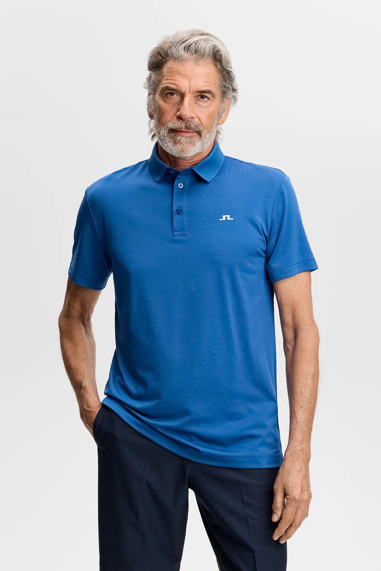 J.LINDEBERG Bridge Polo Shirt – Men’s Regular Fit – Set Sail