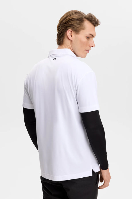 J.LINDEBERG Bridge Polo Shirt – Men’s Regular Fit – White