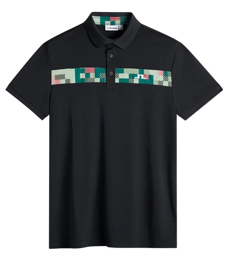 J.LINDEBERG Bridger Tour Golf Polo Shirt – Men's – Limited Edition - Black