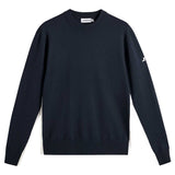 J.LINDEBERG Chester Side Stripe Knit Crew Neck Sweater – Men's – JL Navy