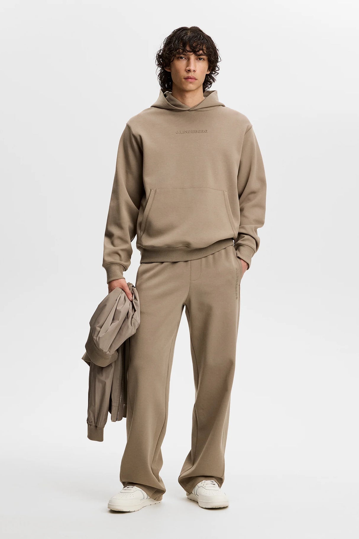 J.LINDEBERG Club Hood - Mens - Brindle