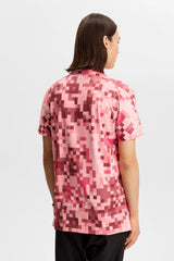 J.LINDEBERG Dario Tour Print Golf Polo Shirt – Men's – Limited Edition - Tour 26 Pink