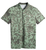 J.LINDEBERG Dario Tour Print Golf Polo Shirt – Men's – Limited Edition - Tour 26 Tonal Green