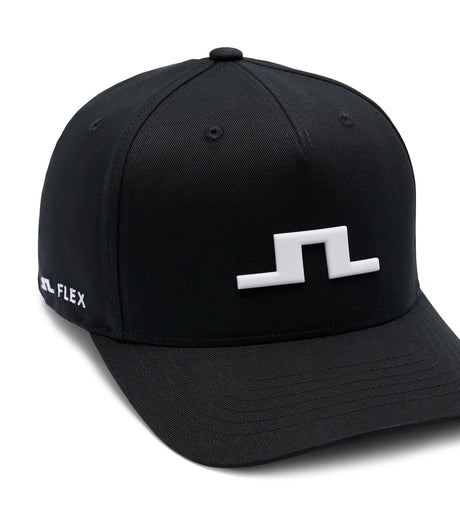 J.Lindeberg Heath Cap – 3D Bridge Logo – Black