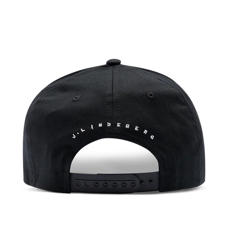 J.Lindeberg Heath Cap – 3D Bridge Logo – Black