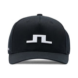 J.Lindeberg Heath Cap – 3D Bridge Logo – Black